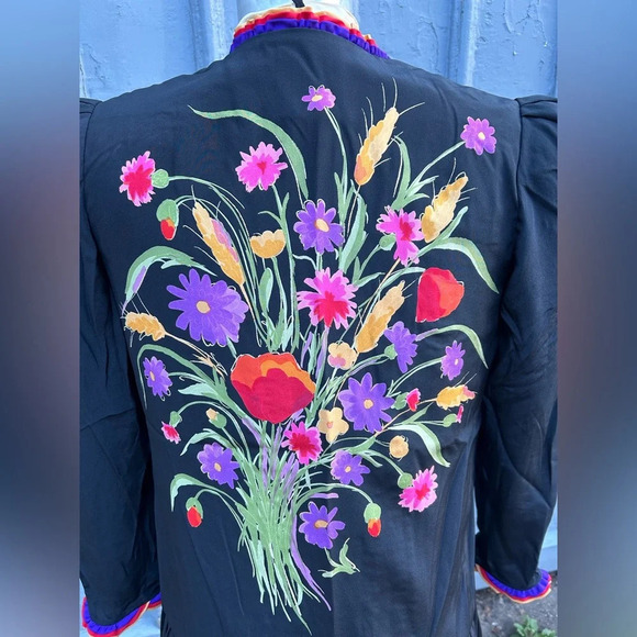 Alan Cherry Vintage 80’s  Silk Dress & Jacket, size 8 - Picture 8 of 15